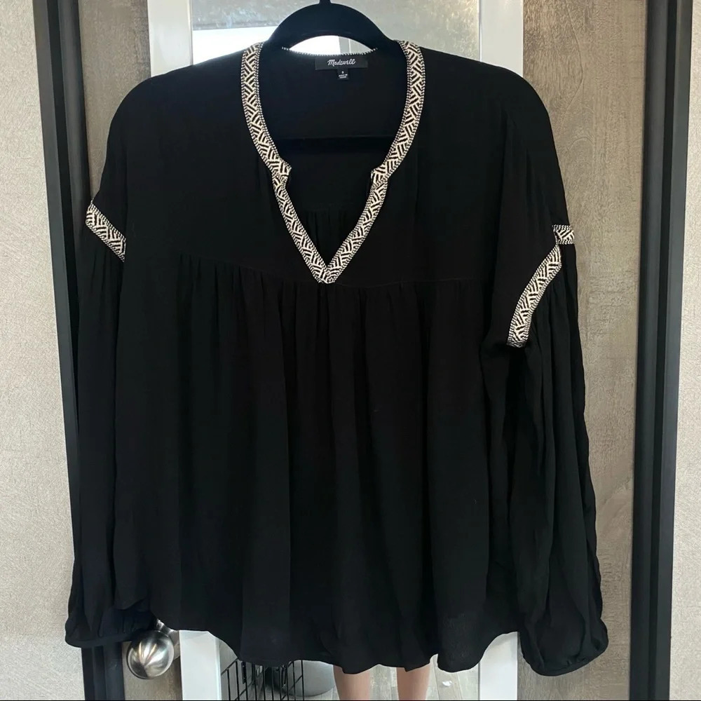 Madewell Blouson Sleeve Blouse - Picture 3 of 7